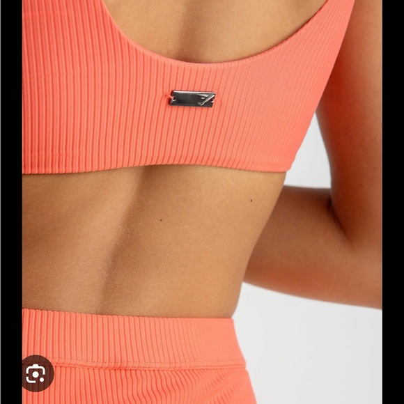 Gym Shark Essence Bikini Set in Peach Coral S/XS - Picture 2 of 7